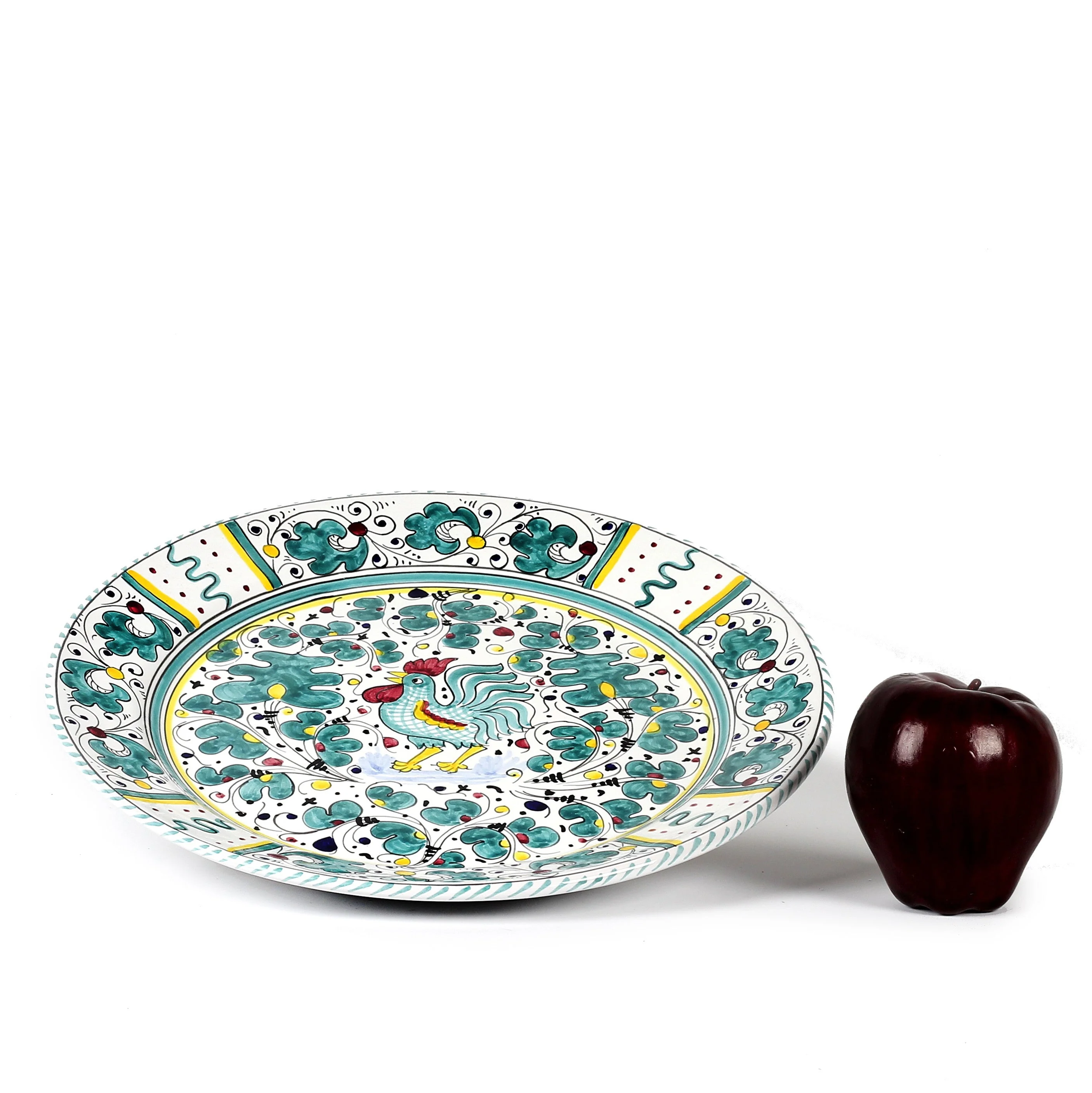 ORVIETO GREEN ROOSTER: Charger Buffet Platter - Image 2