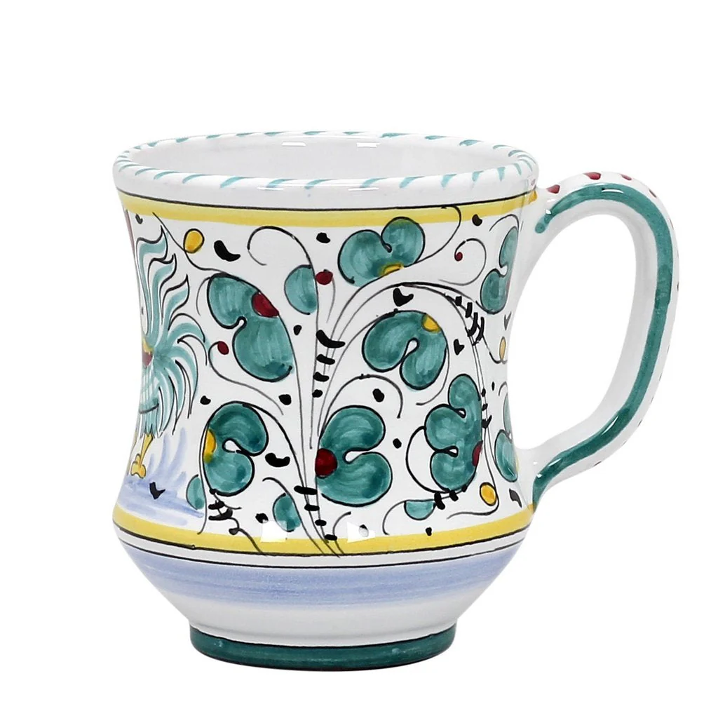 ORVIETO GREEN ROOSTER: Concave Deluxe Mug (12 Oz.) - Image 3