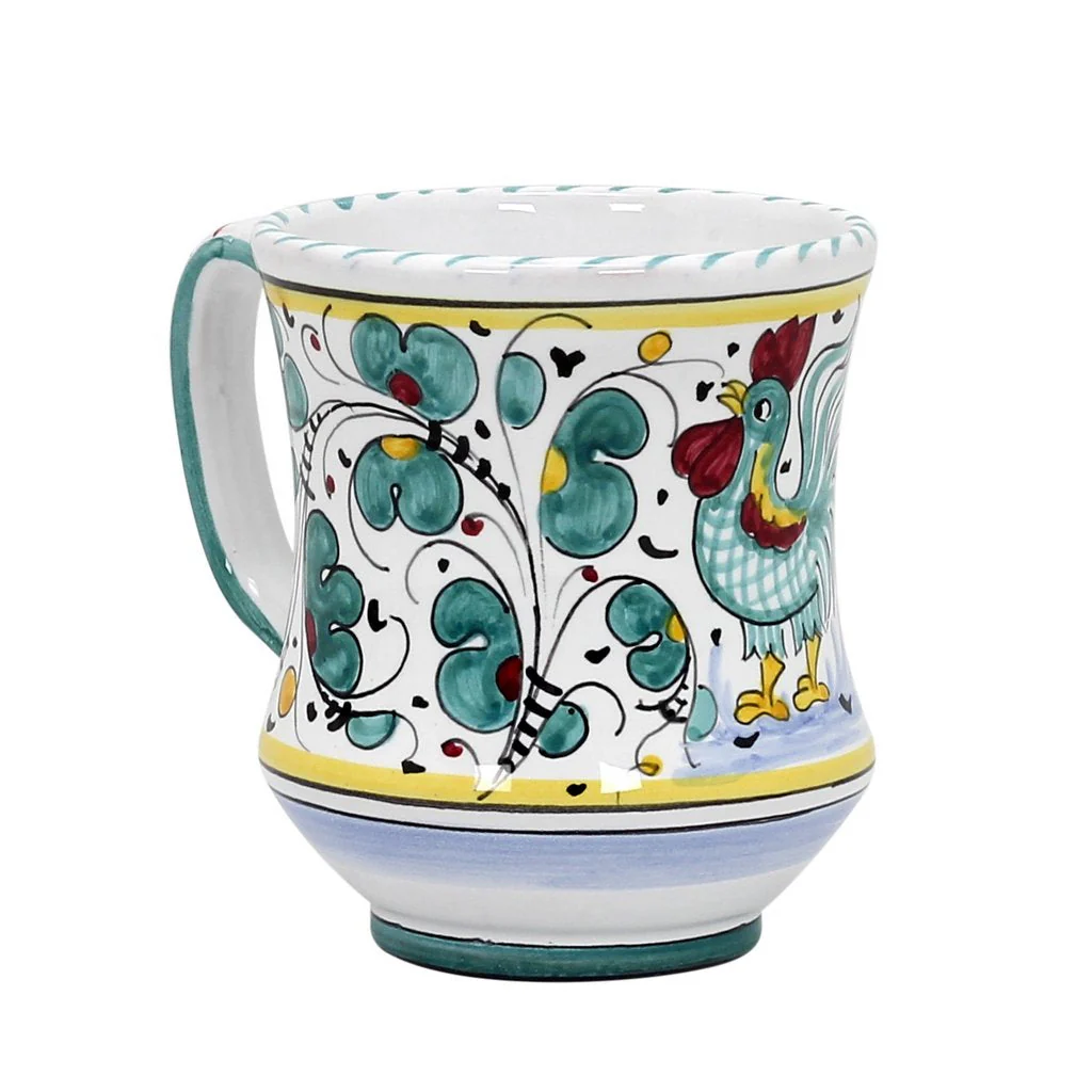 ORVIETO GREEN ROOSTER: Concave Deluxe Mug (12 Oz.) - Image 4