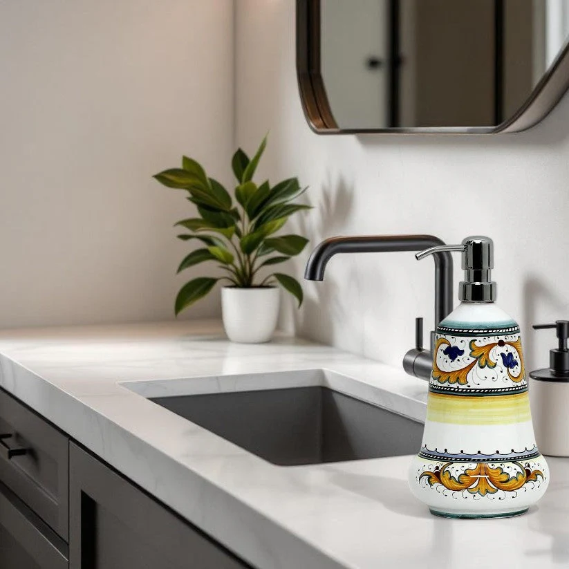 PERUGINO: Liquid Soap/Lotion Dispenser with Chrome Pump (Large 24 OZ) [R] - Image 3