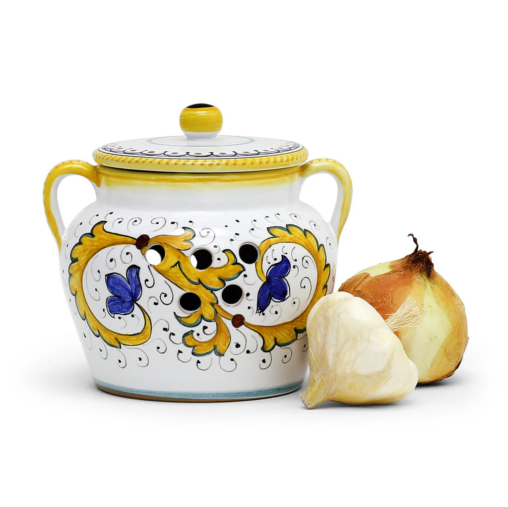 PERUGINO: NEW Garlic/Onion Jar Keeper with handles - Image 2