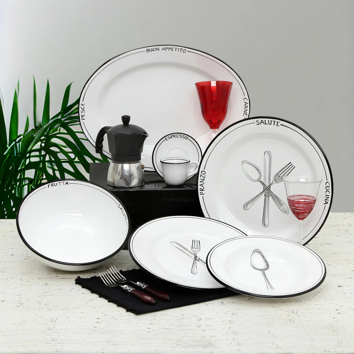 POSATA NERO: Oval Serving Platter - Image 7