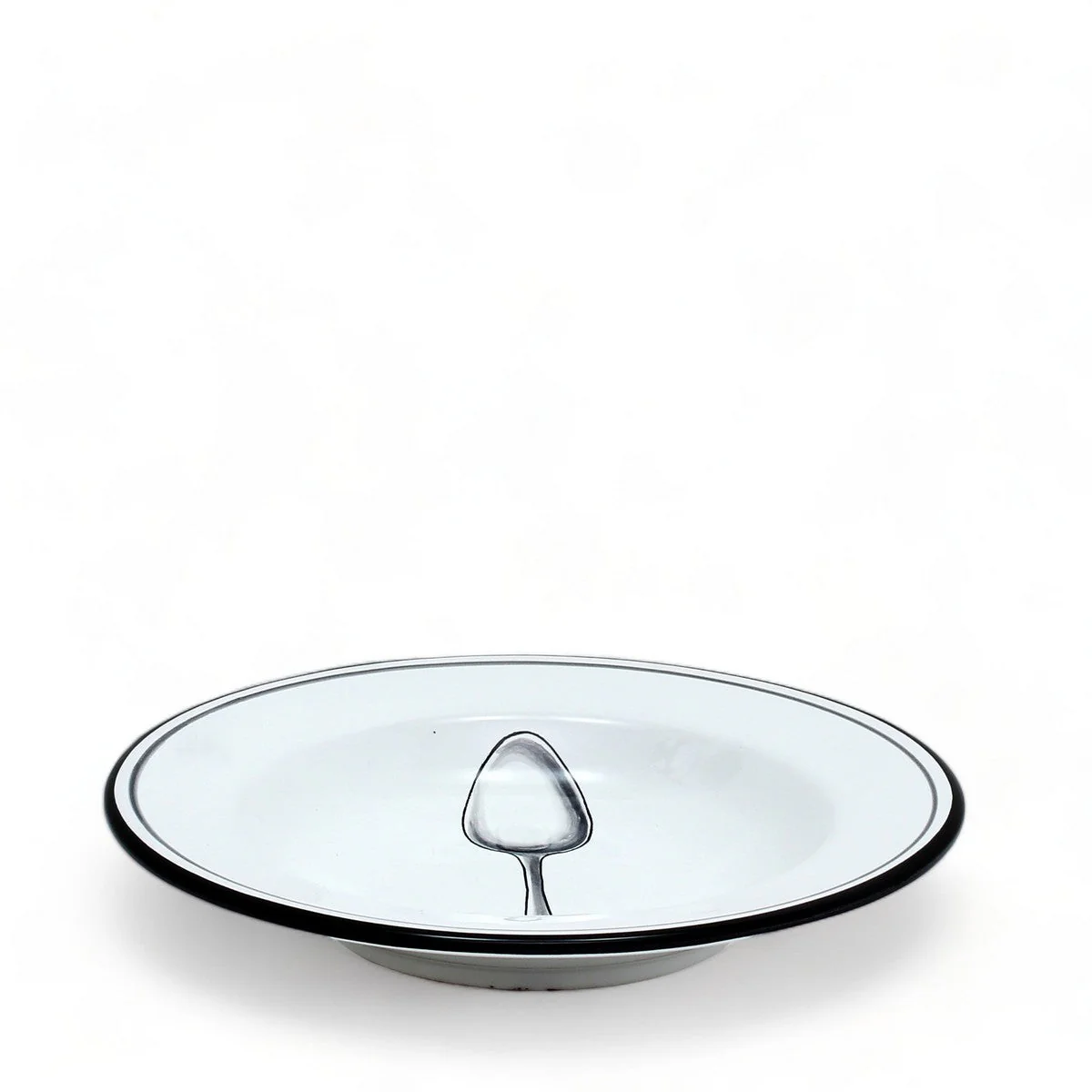 POSATA NERO: Pasta/Soup Rimmed Bowl Plate - Image 3