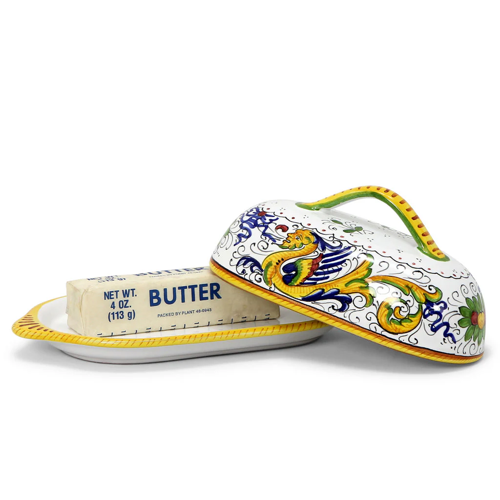 RAFFAELLESCO DELUXE: Oval Butter dish with Cover - Image 3