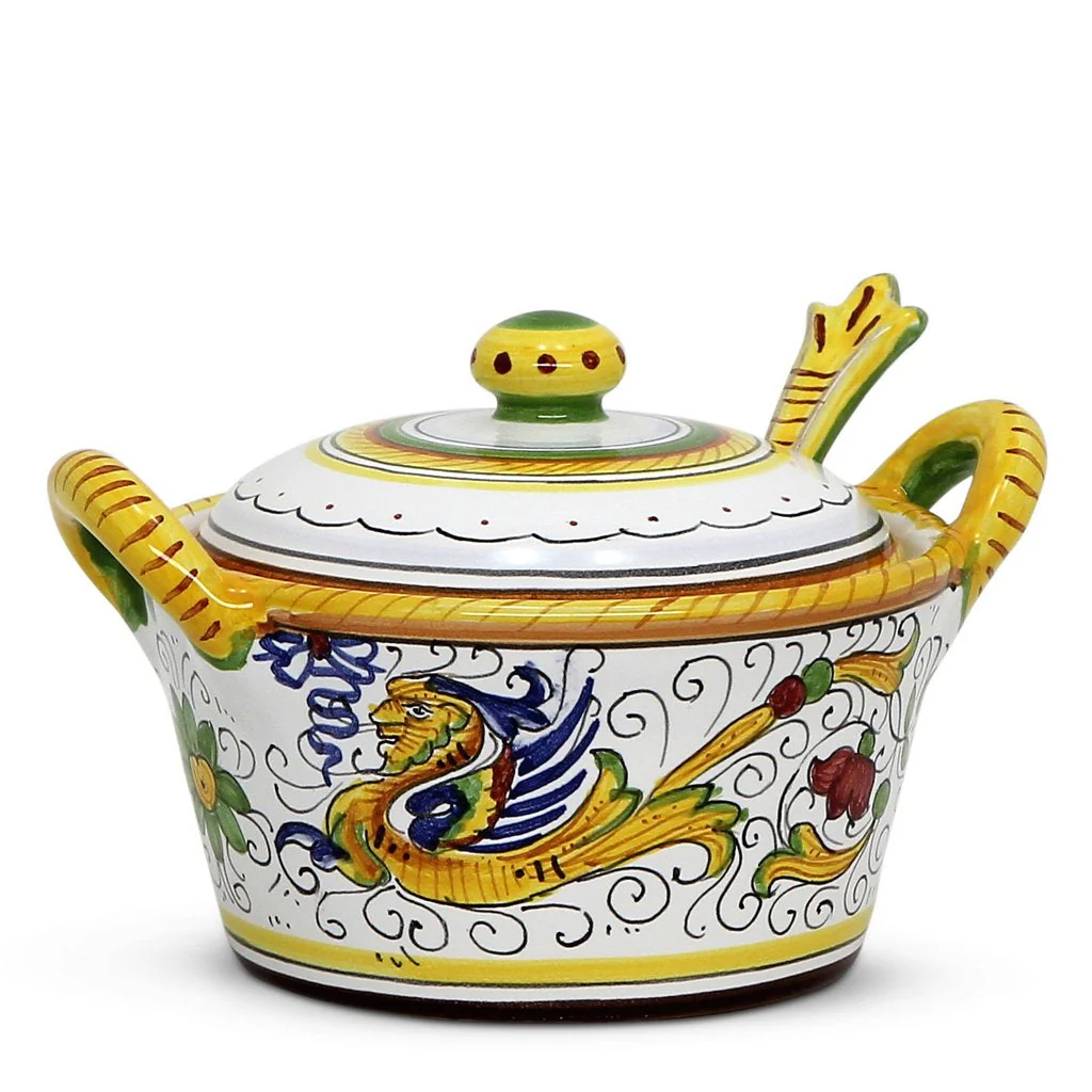 RAFFAELLESCO DELUXE: Covered Parmesan Cheese Bowl with Spoon - Image 3