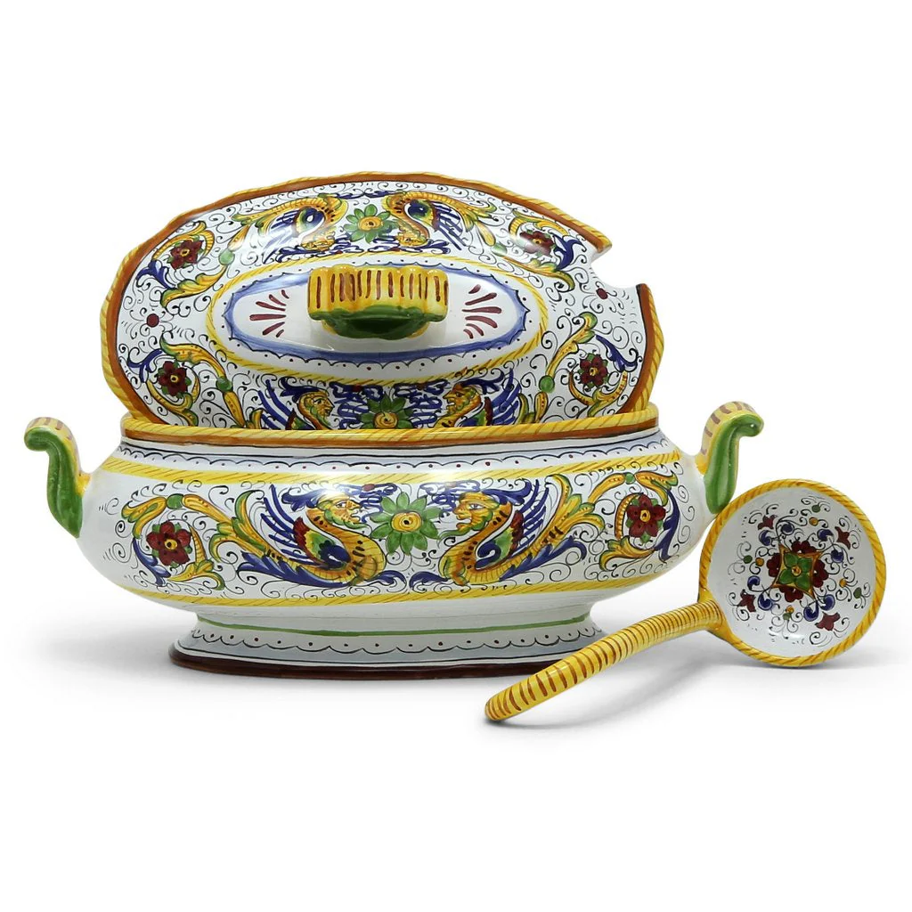 RAFFAELLESCO DELUXE: Oval Soup Tureen with Ladle - Image 4