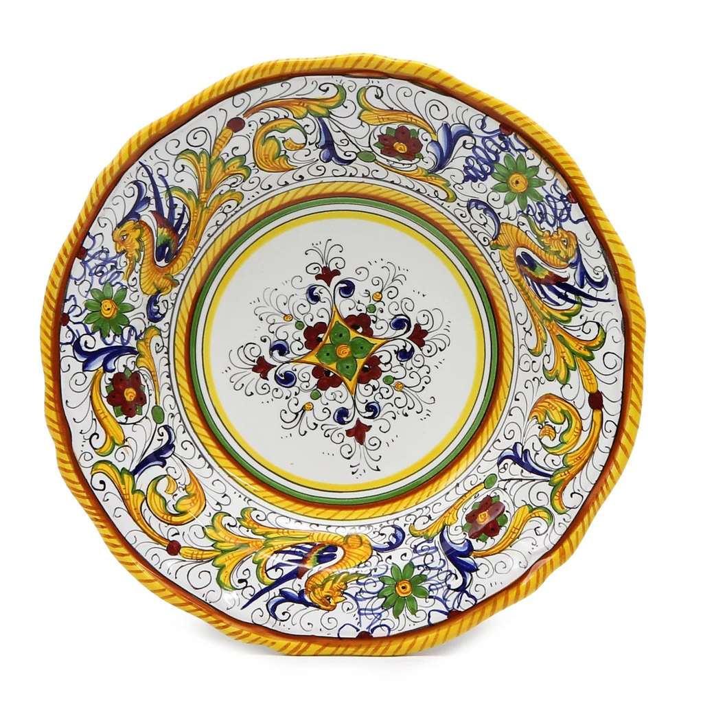 RAFFAELLESCO DELUXE: Pasta/Soup Scalloped Rimmed Bowl Plate - Image 2