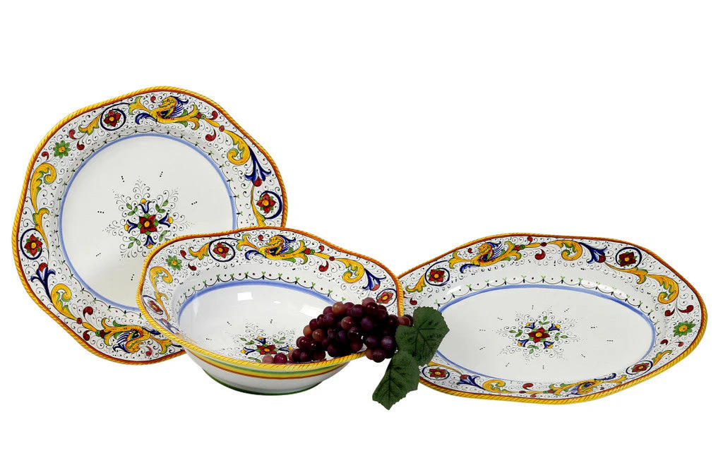 RAFFAELLESCO DELUXE: Hexagonal Lg Salad Pasta Bowl - Image 4