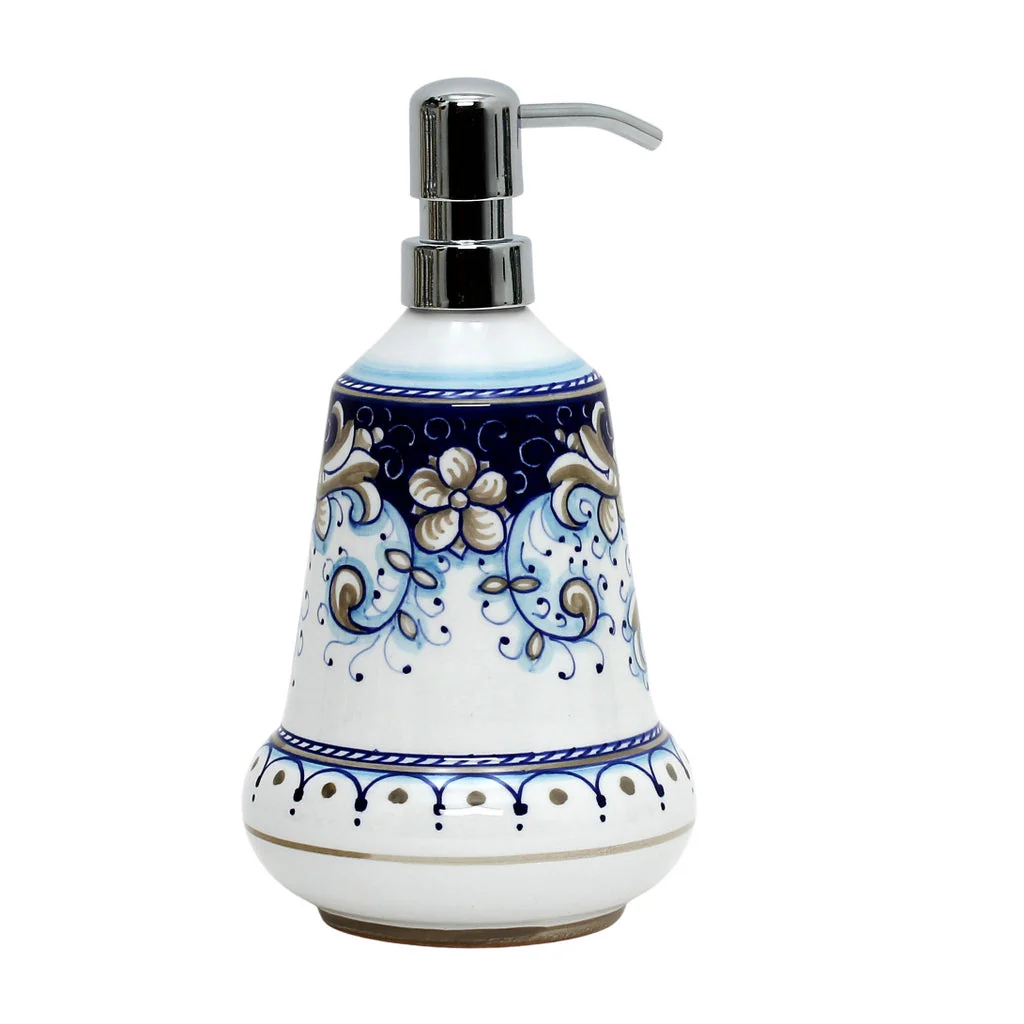 RICCO DERUTA BLUE: Liquid Soap/Lotion Dispenser with Chrome Pump (Medium 20 OZ) [R] - Image 3