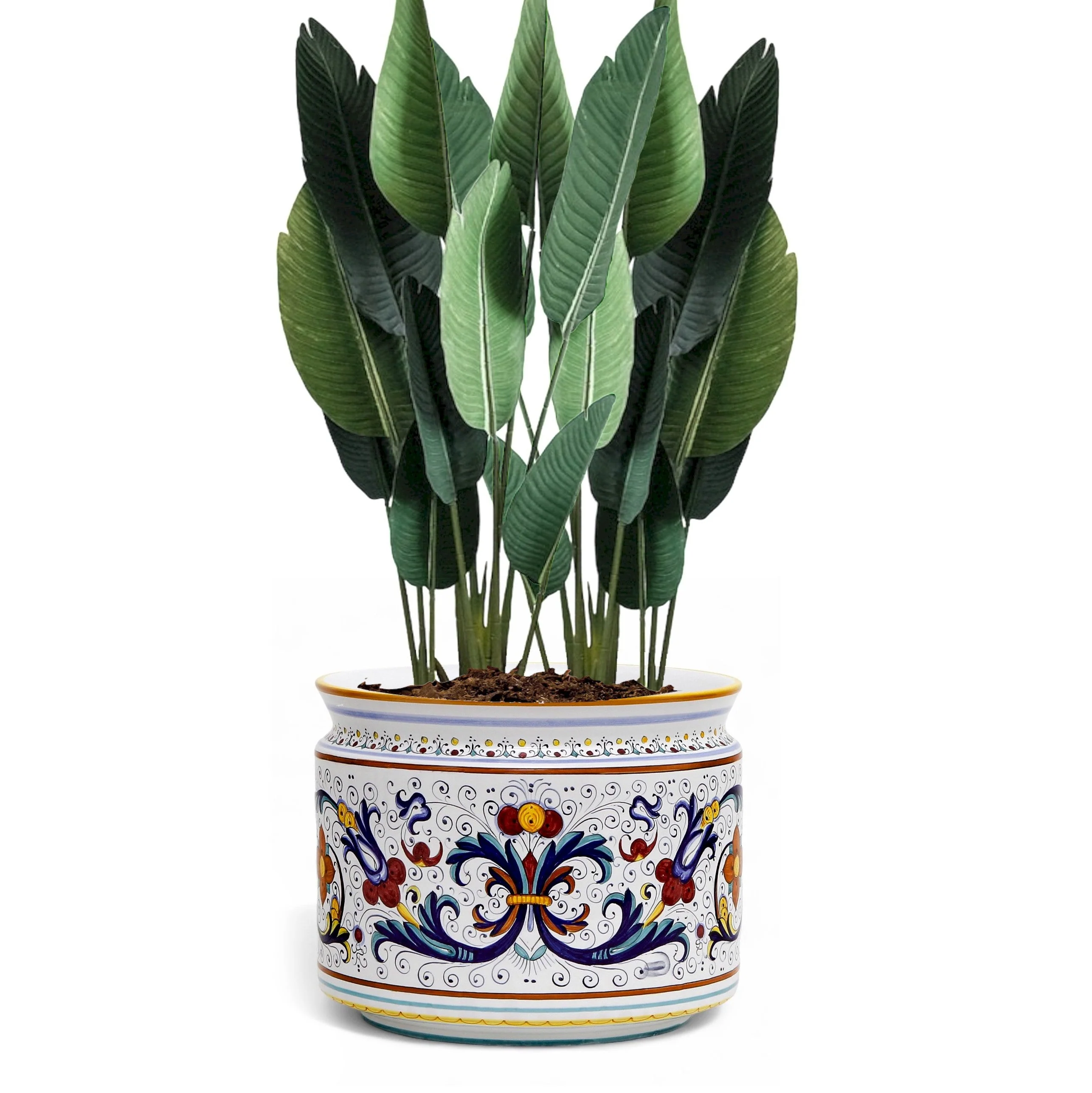 RICCO DERUTA DELUXE: Cylindrical Cover Pot Ricco Deruta Design - Cachepot Planter (Large) - Image 5