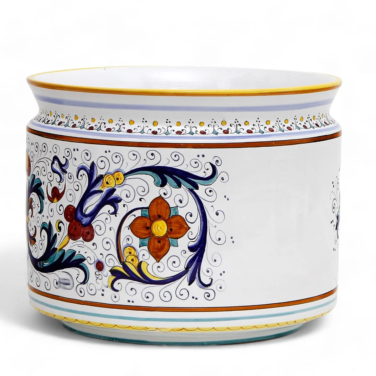 RICCO DERUTA DELUXE: Cylindrical Cover Pot Ricco Deruta Design - Cachepot Planter (Large) - Image 7