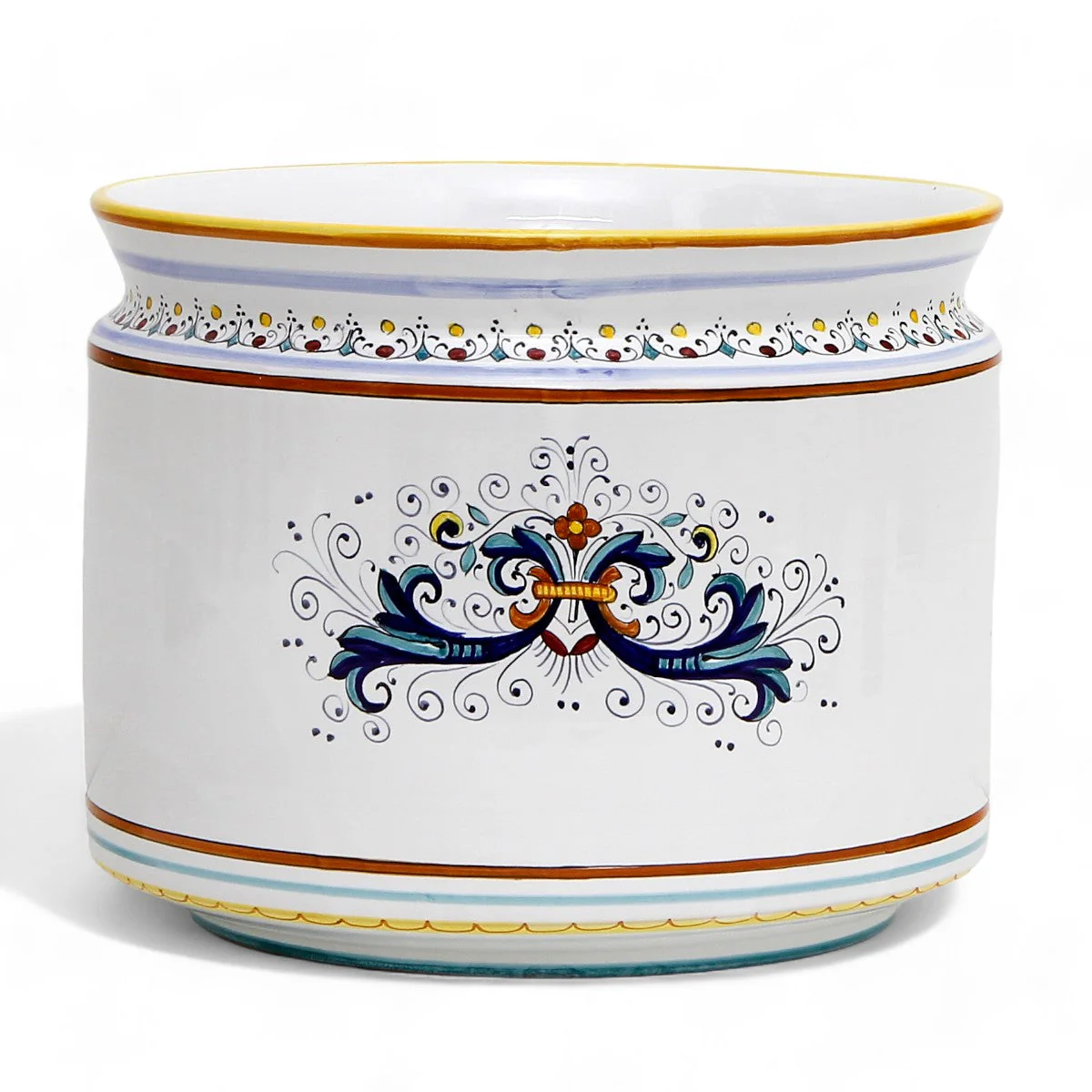 RICCO DERUTA DELUXE: Cylindrical Cover Pot Ricco Deruta Design - Cachepot Planter (Large) - Image 8