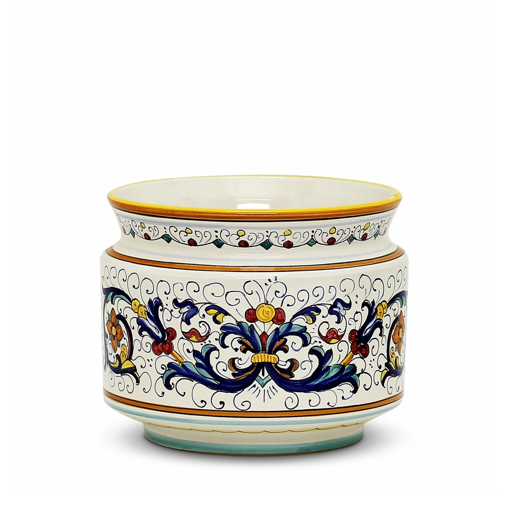 RICCO DERUTA DELUXE: Cylindrical Cover Pot Ricco Deruta Design - Cachepot Planter (Small) - Image 3
