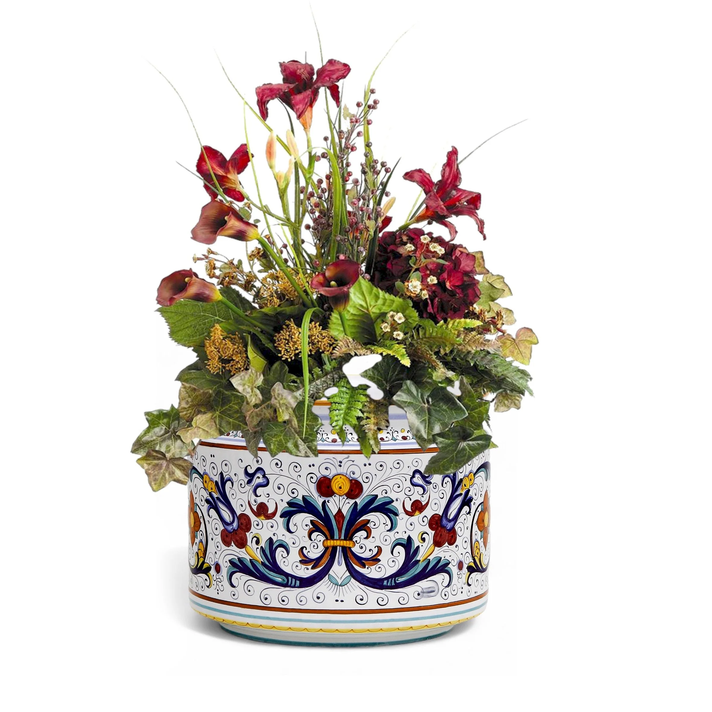 RICCO DERUTA DELUXE: Cylindrical Cover Pot Ricco Deruta Design - Cachepot Planter (Small) - Image 6