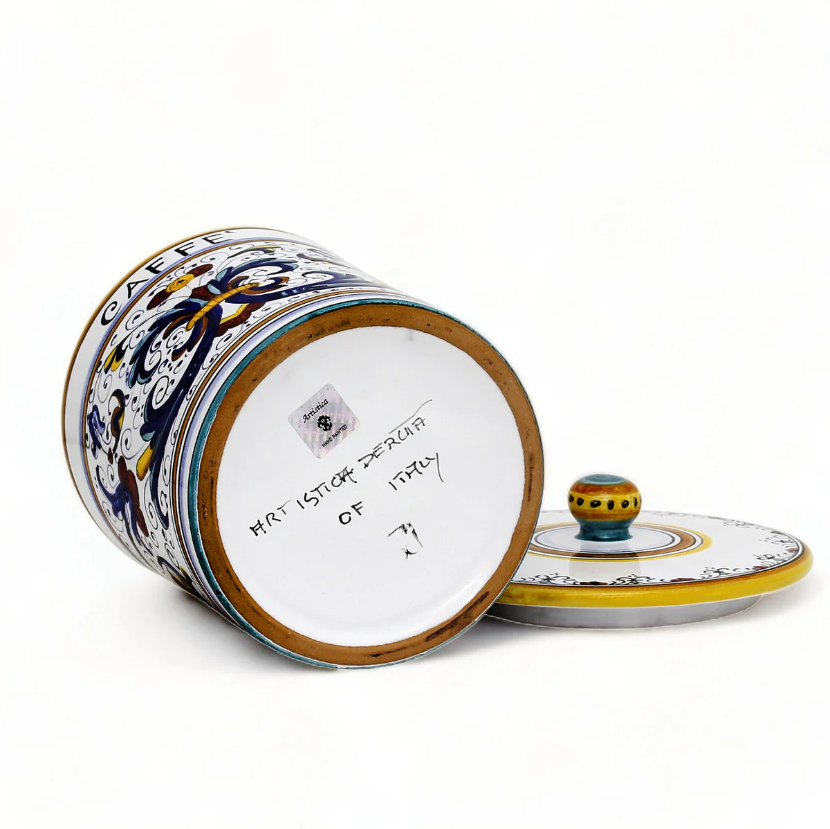 RICCO DERUTA DELUXE: Canister with Ceramic Lid - 'CAFFE' (Coffee) - Image 5