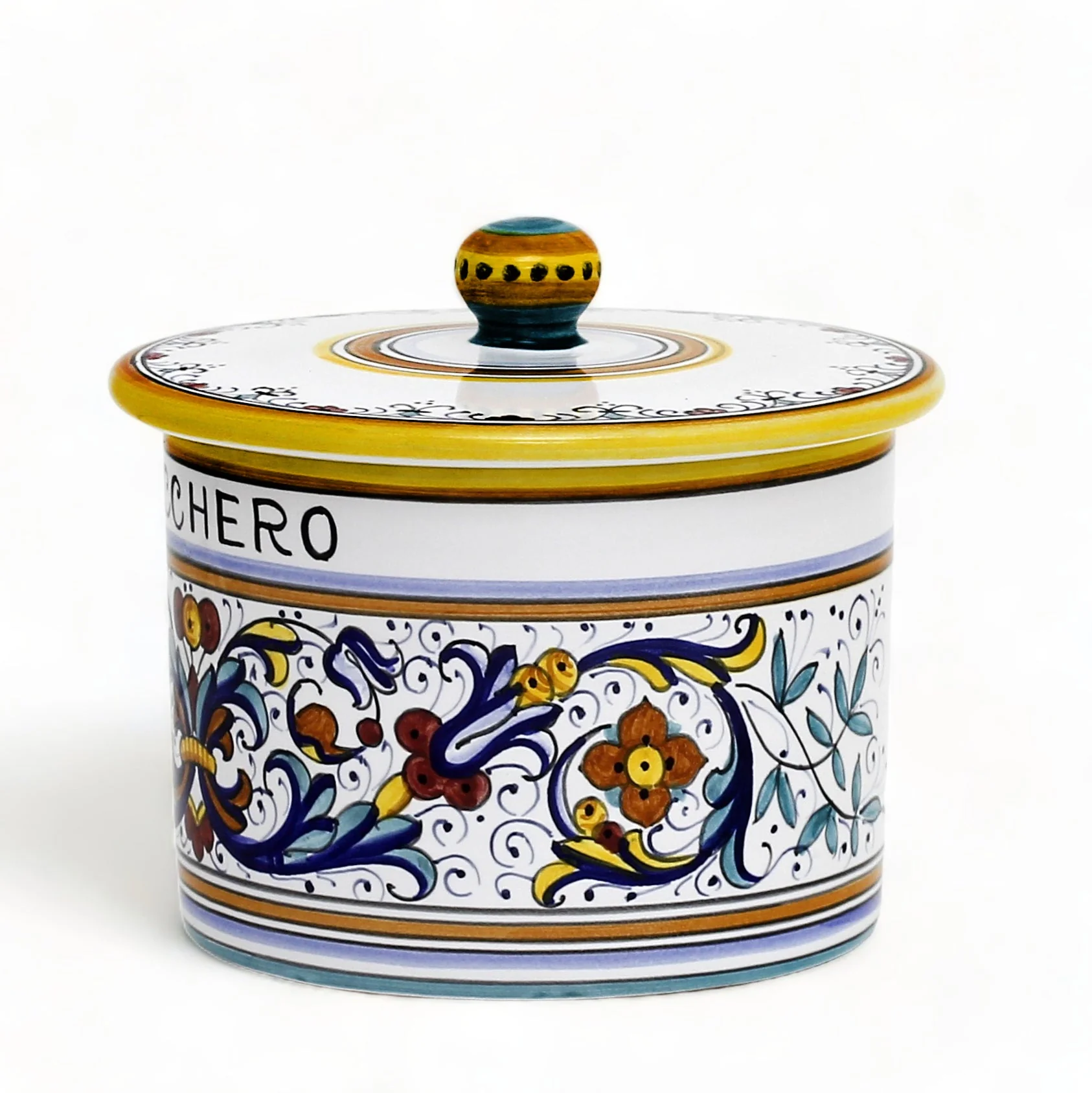RICCO DERUTA DELUXE: Canister with Ceramic Lid - 'ZUCCHERO' (Sugar) - Image 3