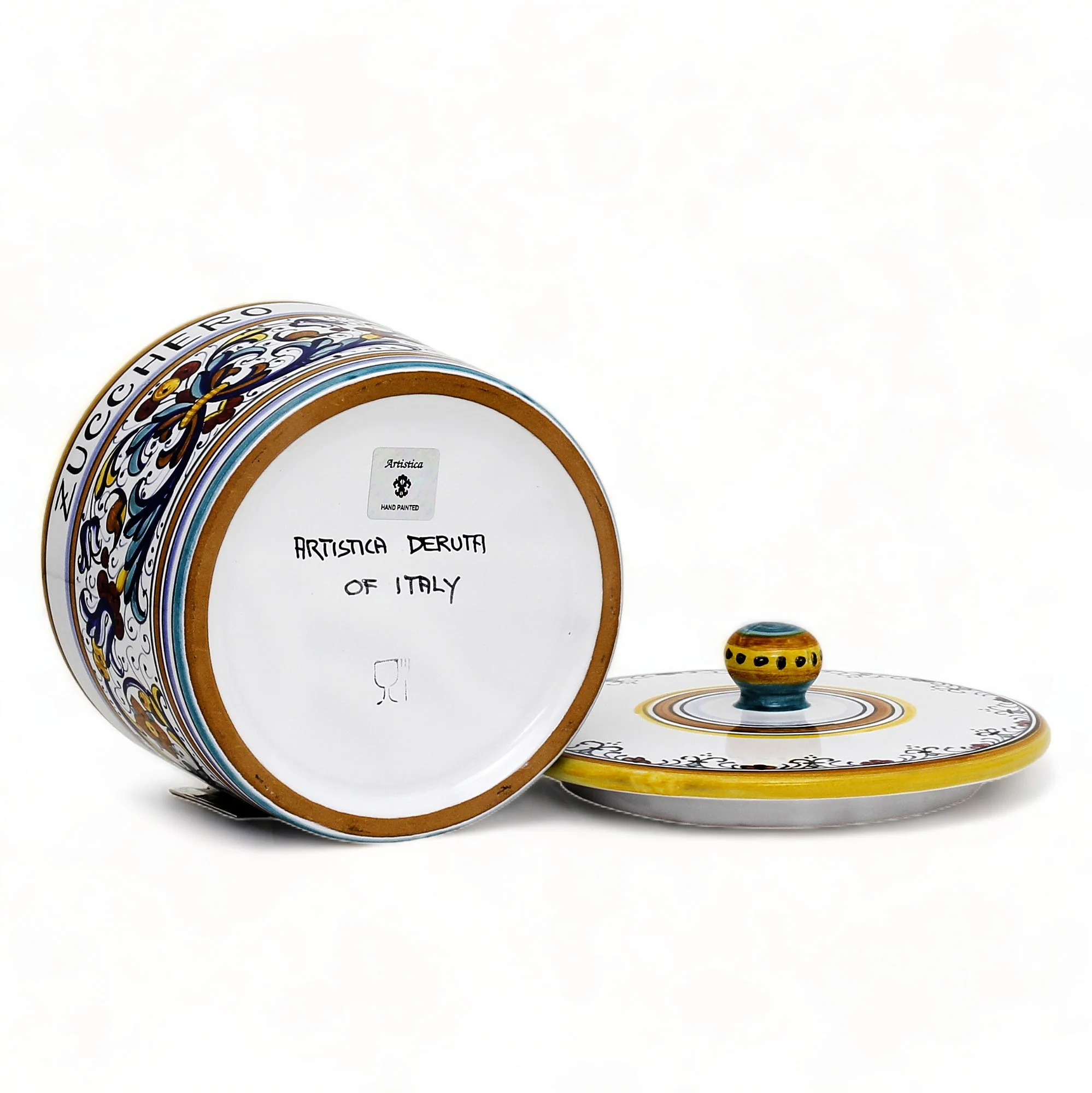 RICCO DERUTA DELUXE: Canister with Ceramic Lid - 'ZUCCHERO' (Sugar) - Image 6