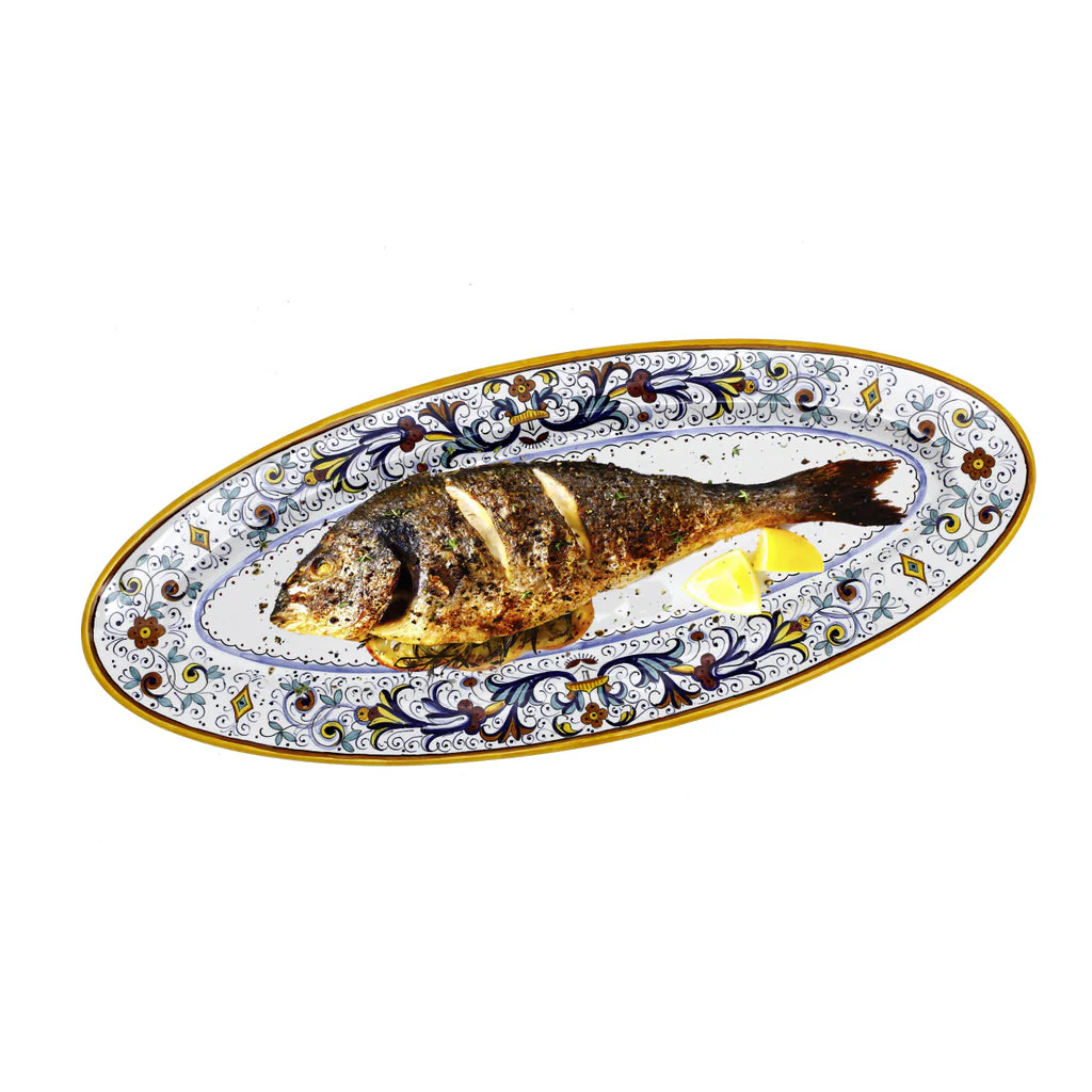 RICCO DERUTA DELUXE: Fish/Hors d'Oeuvres Oval Narrow Platter - Image 2