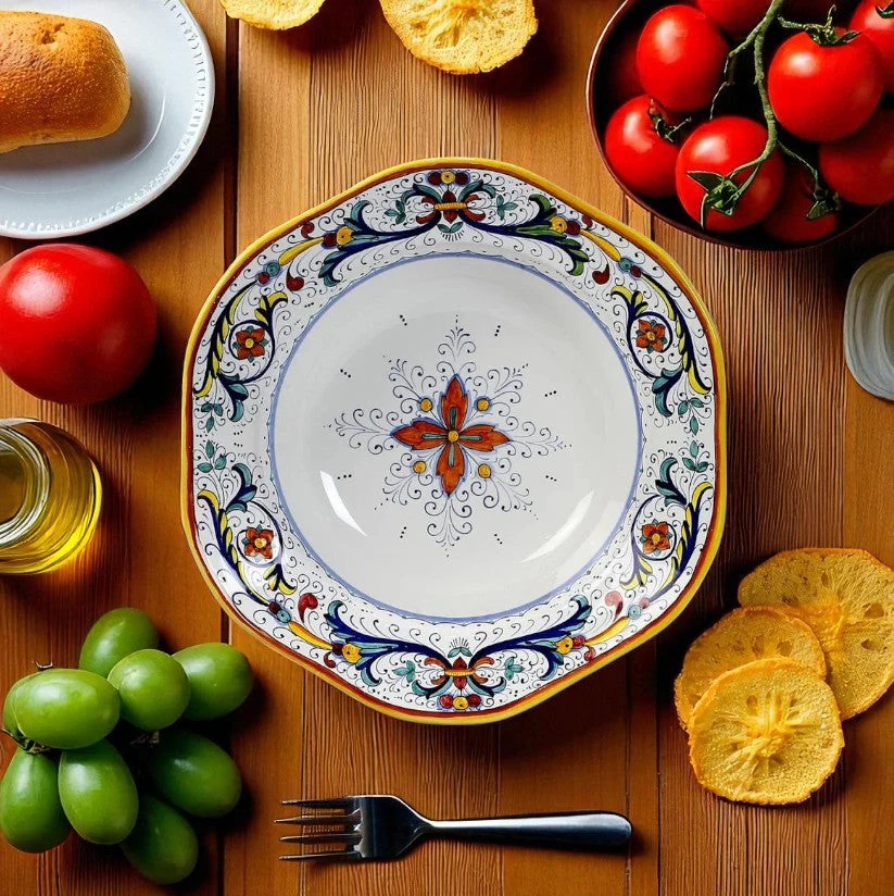 RICCO DERUTA DELUXE: Hexagonal Lg Salad Pasta Bowl - Image 2