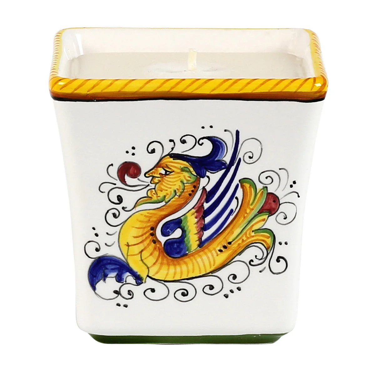 DERUTA CANDLES: Square Flared Candle Raffaellesco Design - Image 5