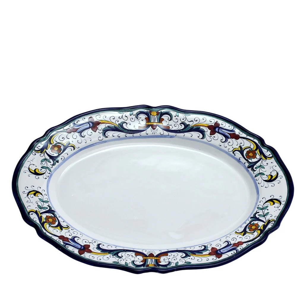 VECCHIA DERUTA: Large Oval Platter - Image 3